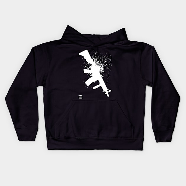 The AR-15 Assault Rifle Kids Hoodie by YujiVI